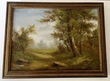 Tableau paysage signé C