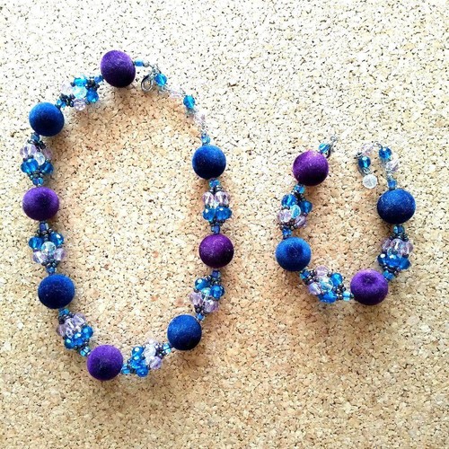 Ensemble collier bracelet - collier,