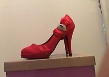 Escarpins Femme  Rouge Synthetisue Strasses Taille 38 