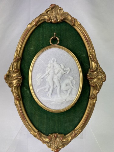 Superbe medaillon biscuit - medaillon, de