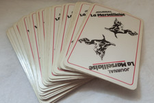 ancien jeu de 32 cartes publicitaires "journal la MARSEILLAISE" collection cards