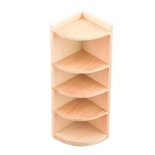 Meubles de maison de poupée décor d'armoire d'angle de rangement 1/12 pour