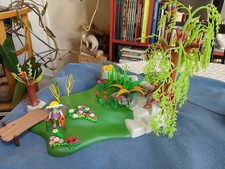 Fantasy PLAYMOBIL - Jardin des fées 4199 MODIFIÉ, avec fée-lutin, oiseau et nid