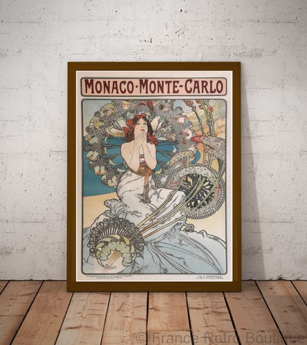 Poster affiche monaco monte - monaco,