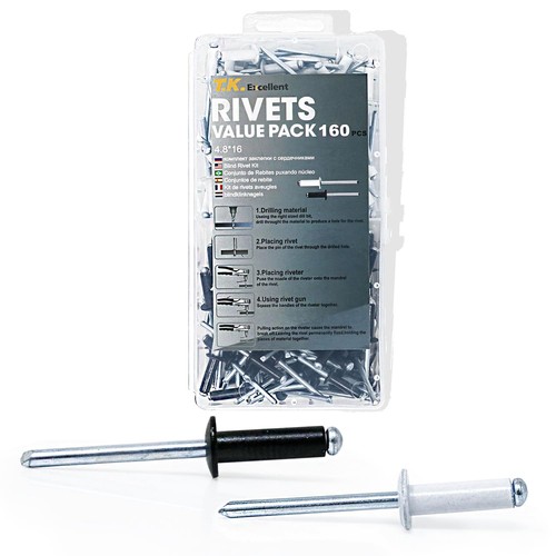 Rivet noir blanc lot - rivet, noir-rivet