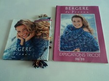 BERGERE DE FRANCE catalogue  échantillons de laines + explications tricot 98 /99