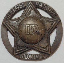 France Insigne Militaire Volontaire Défense Passive 1939-1940