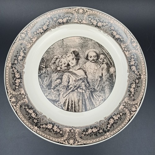 Sarreguemines assiette plate - sarreguemines,