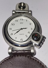 Montre À Gousset HV Cuir Boussole Ceinture