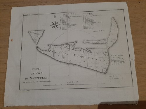 Carte map ile nantucket 1785 - carte,
