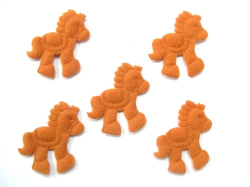 Lot appliques tissus poney - 5, :