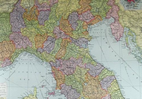 1921 grand carte nord italie - nord,