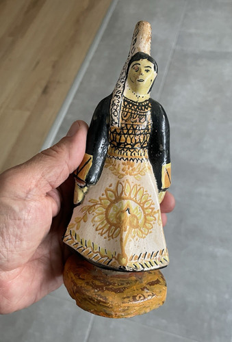 Ancienne statuette quimper - statuette,