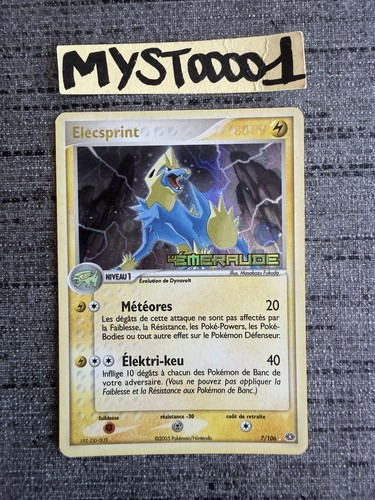 Carte pokémon elecsprint - carte,
