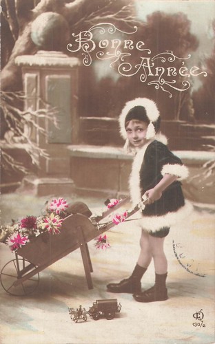 Bonne annee enfant fourrure - annee,