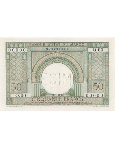 Maroc francs - -, (1949)