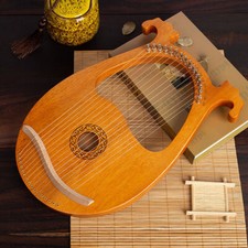 String lyre harp mahogany - ,
