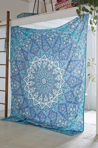Tenture murale mandala hippie - tenture,