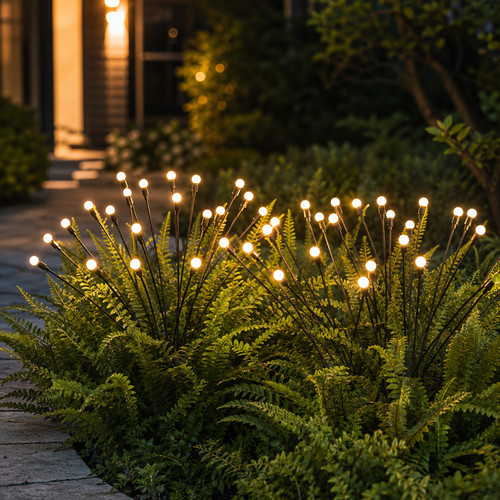 Lampe solaire jardin luciole - jardin,