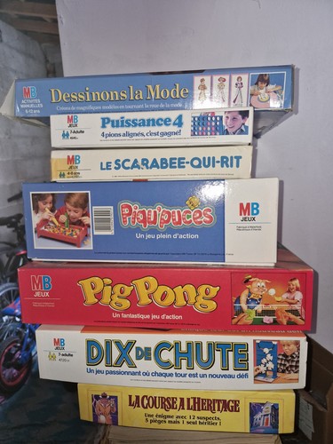 Lot jeux vintage dix de - ,