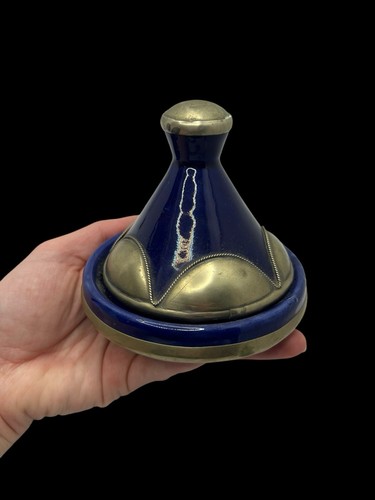 Tajine mini métal bleu - mini,