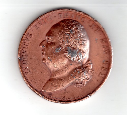 Médaille louis xviii - médaille,