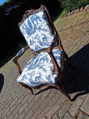 Fauteuil style régence chêne - fauteuil,