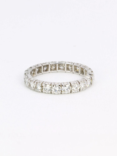 Bague alliance blanc - or,