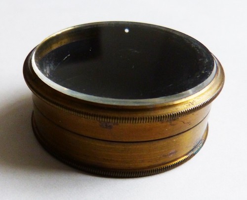 Boite laiton verre - en, 19e