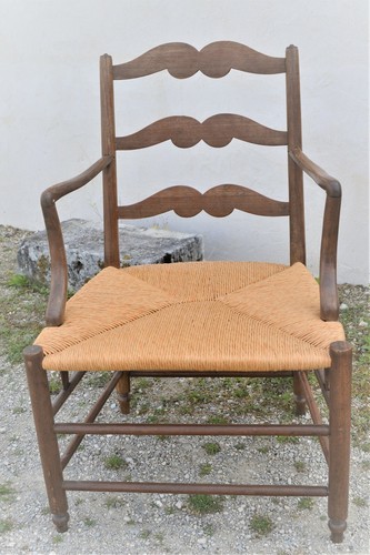 Fauteuil paille xixe - paille,
