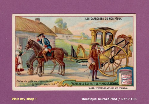 Chromo liebig les carrosses - chromo, :