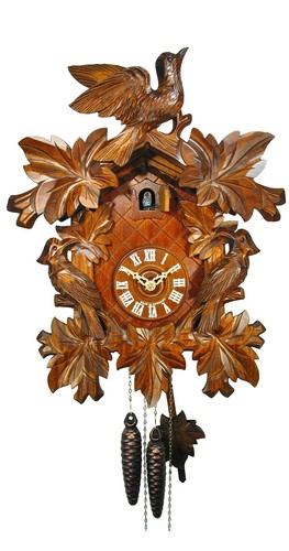 Pendule coucou feuilles - à,