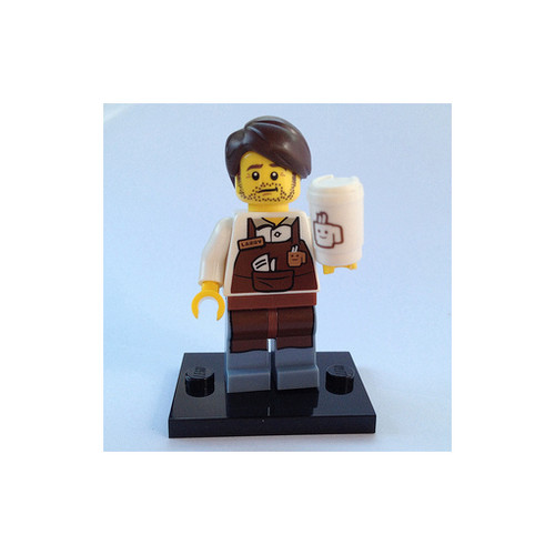 Lego figure larry the barista - larry,