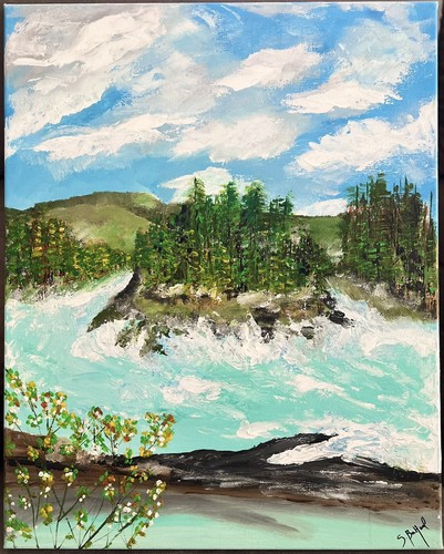 Tableau peinture acrylique - peinture,