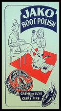 Buvard Publicitaire, JAKO BOOT POLISH - Crème de luxe pour cuirs fins