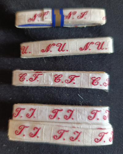 Lot ancien ruban initiale - ,