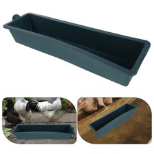  Lot de 2 mangeoires pour poulets : mangeoires robustes en acier pour bétail,