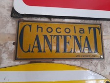 plaque tôle non  émaillée chocolat cantenat