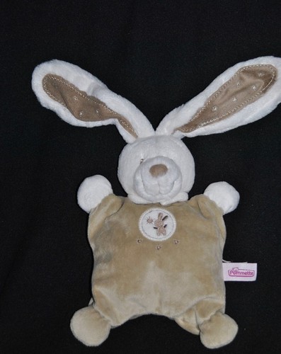 Doudou semi plat - lapin, beige