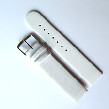 Bracelet En Cuir Blanc 20 Mm