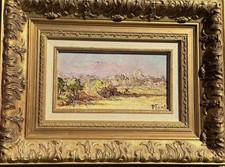 Tableau signé Paula FONT ( 1882-1967 ) " La Baume de Transit Valréas "