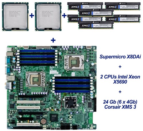 Bundle supermicro x8dai 2 - x8dai, +
