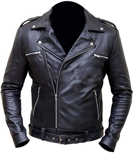 Veste cuir noir - veste,