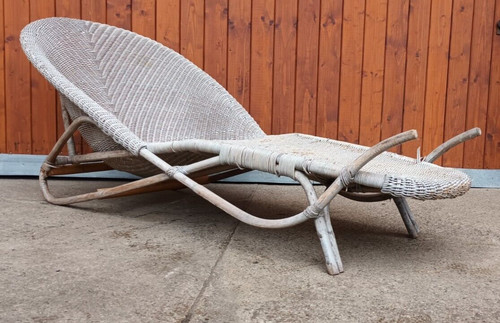Chaise longue vintage - chaise, années