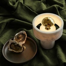 TOM DIXON STONE PORTABLE H190mm Blanc Rechargeable Lampe de Table Objet Taj M...