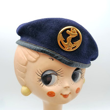 BERET bleu sombre + insigne