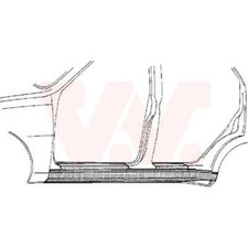 VAN WEZEL Bas De Caisse Gauche Compatible Pour VW Golf III 1H1 Vento 1H2 1H5