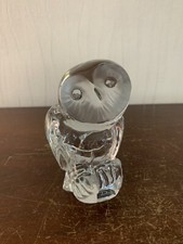 2 chouettes en cristal Daum