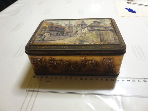 Boite tole métal ancienne - boite,