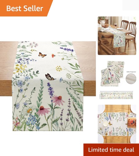 Vibrant 13x72 floral table - vibrant,